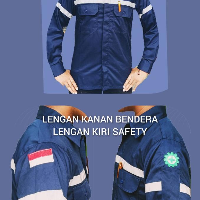 Baju seragam safety Werpack atasan kemeja lapangan proyek