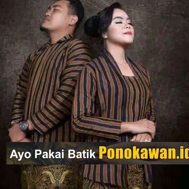 Laris✮ Baju Lurik Jawa Pria Sorjan Lurik Couple Pria Wanita Pakaian Adat Jawa Khutu Jumbo Oversize A