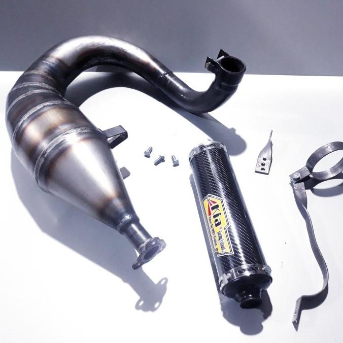 knalpot vespa kiri karbon kia muffler