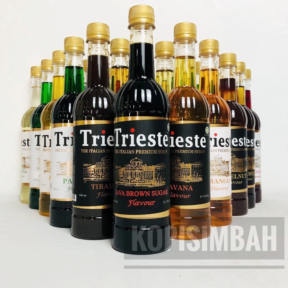 

RECOMENDED R99 Syrup TRIESTE All Varian 650 ml Italian Premium Sirup Flavoured Minuman Bartender Kopi ㄾ