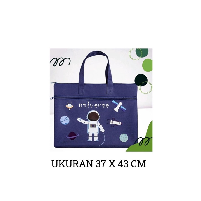 

Organizer buku stationery/ Tas Map buku les kartun lucu anak Termurah