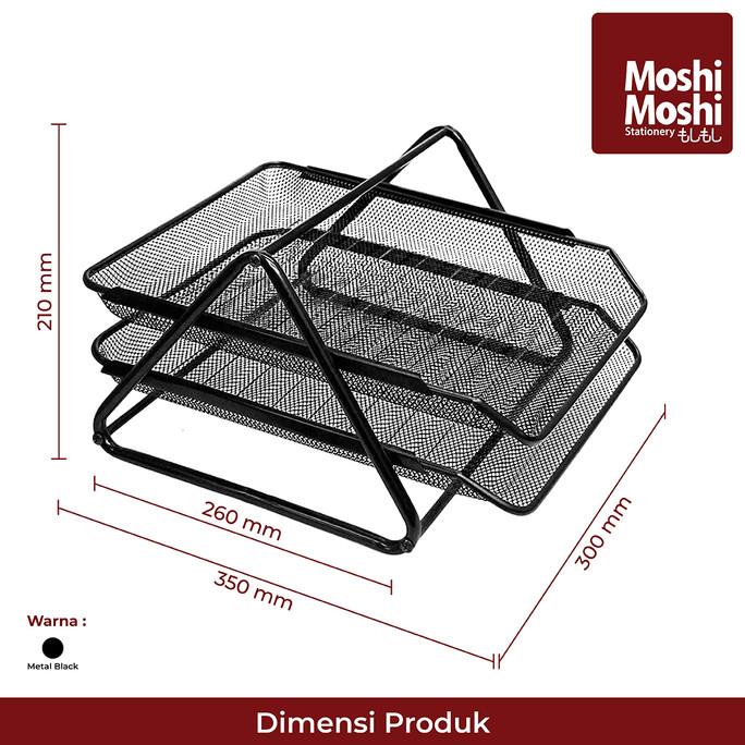

Document Tray Desk Storage Rak Kertas File Dokumen 2 Susun Jaring Besi
