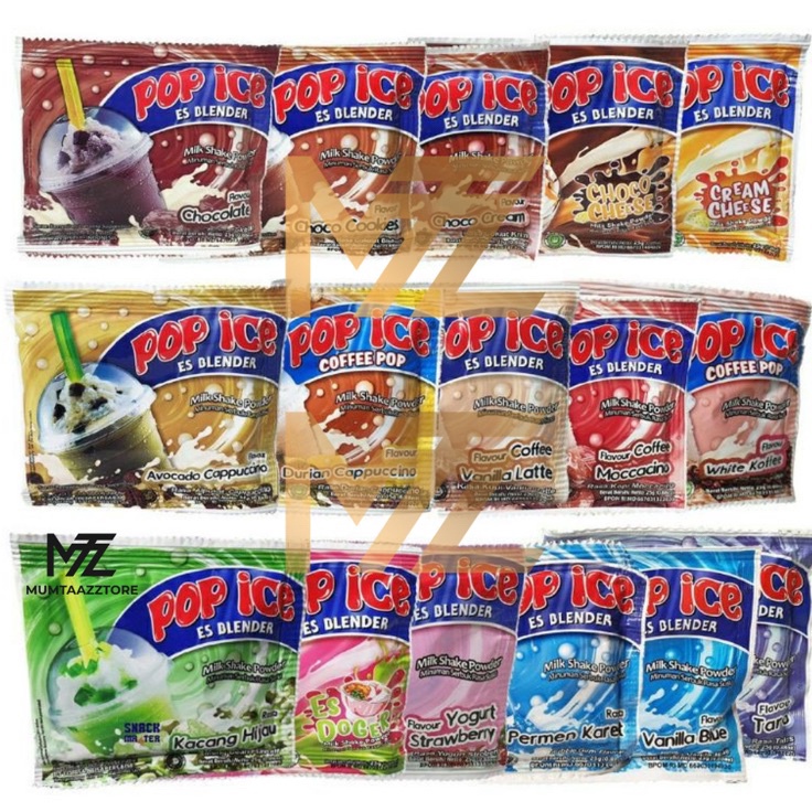 

✨MEGA ⚡ALE✨ ☘️MUMTAAZZTORE☘️ POP ICE ALL VARIAN ISI 10 SACHET