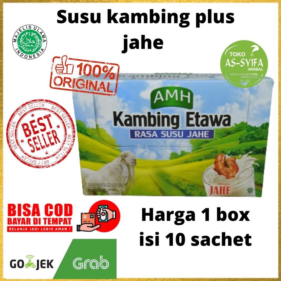 

(COD )NEW_PRODUCT Susu Kambing Etawa AMH Plus Jahe asli