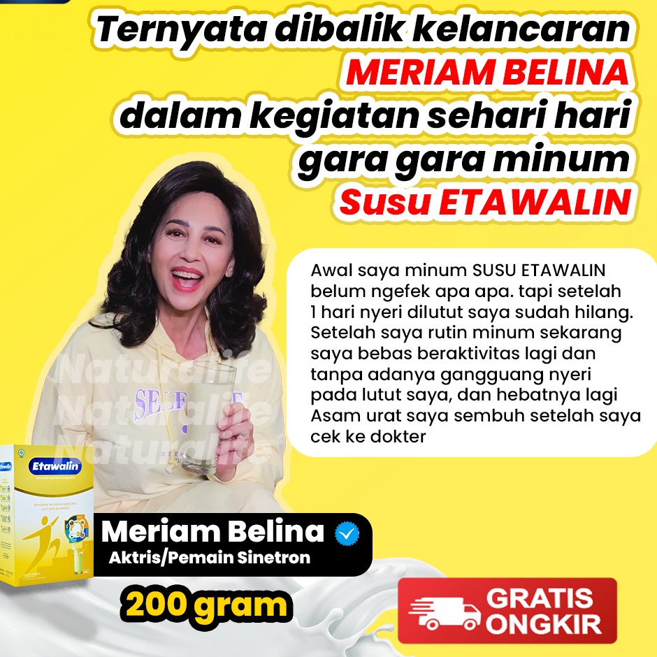 

12.12 FLASH SALE ETAWALIN - Original Susu Kambing Etawa Susu Kambing Etawa Tingkatkan Kepadatan & Kesehatan Tulang Sendi Susu Anti Asam Urat Rematik Reumatik Nyeri Sendi 200gr murah