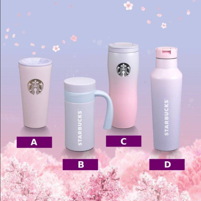 Terlaris New Tumbler Starbucks X Corkcicle Purple Pink