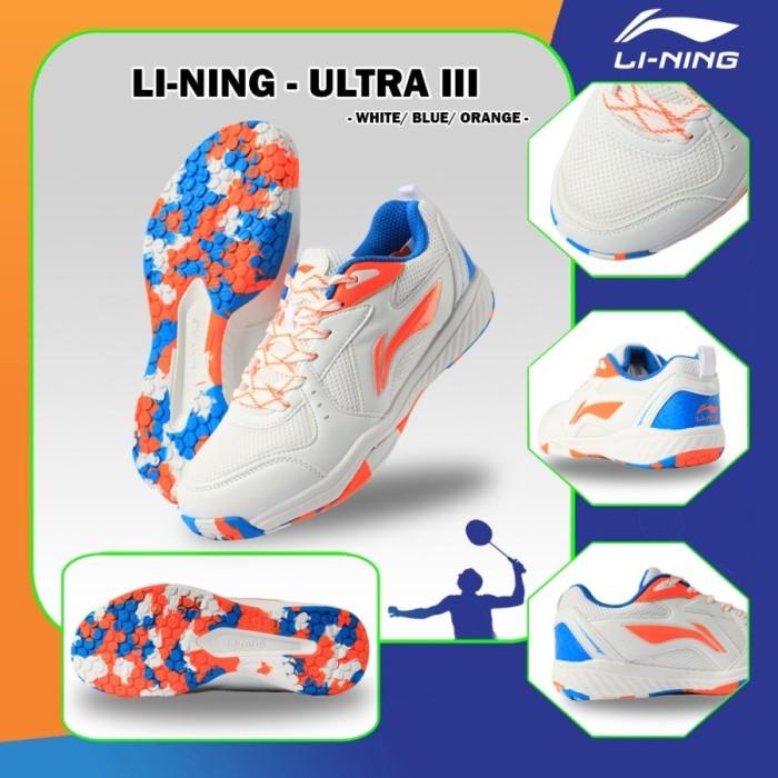 Sepatu Badminton Bulutangkis Lining Ultra Iii / Ultra 3 Ori Li-Ning