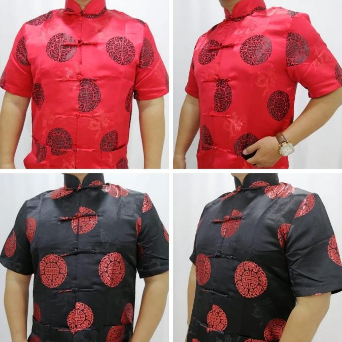 Terlaris Cheongsam Atasan Pria Lengan Pendek Terbaik