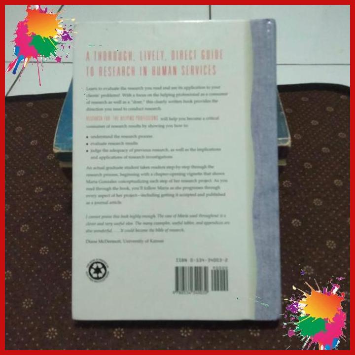 

buku ori import research for the helping professions.william k. keith. [nau]