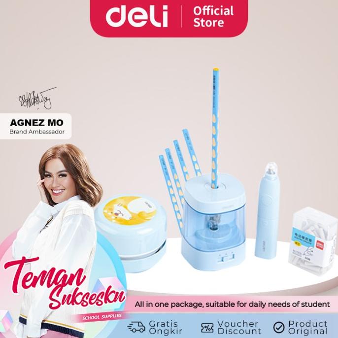 

Deli Set Elektrik Rautan Penghapus Vacuum Pensil 5 In 1 33303