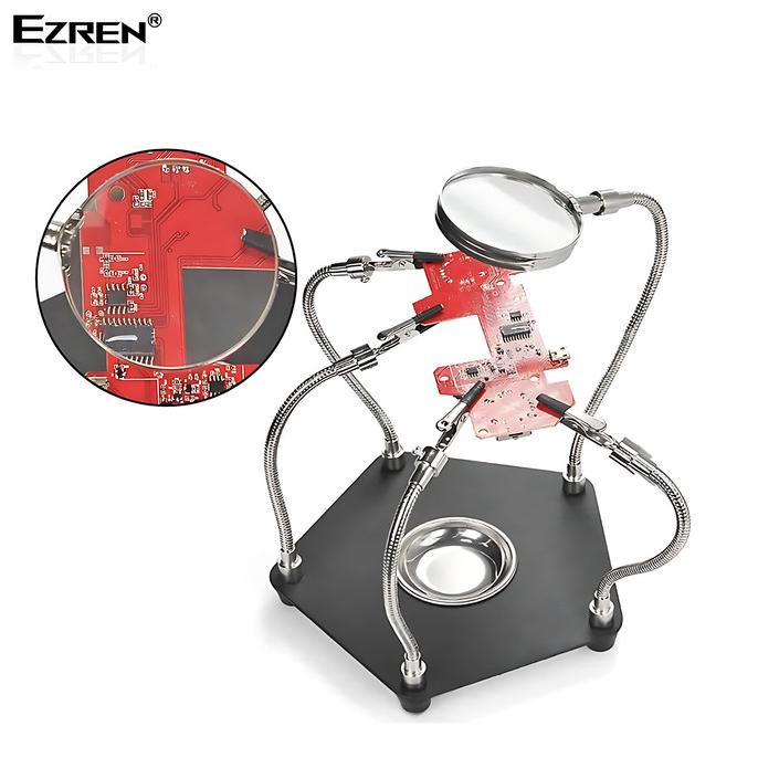 

Ezren Te-806 Kaca Pembesar & Klip Aligator Magnifier Pcb Board Repair