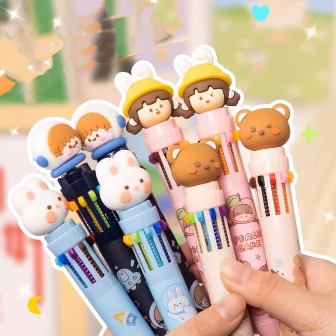 

Pulpen 10 Warna Murah Ballpoint 10 Colors Pulpen Viral Pulpen Korea