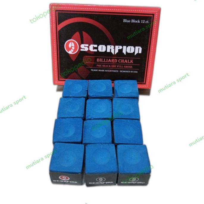

Harga Promo 12Pc Billiard Chalk Scorpion Original Kapur Billiar
