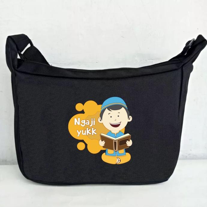 BISA COD Tas Selempang Anak Laki Perempuan Untuk Ngaji Alquran Iqro Murah Win smgk
