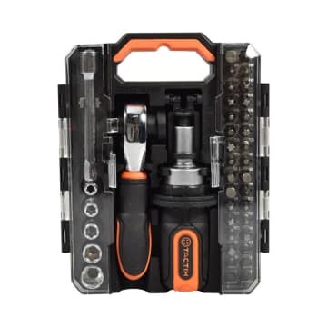 ACE - Tactix Set Kunci Sok Portabel 40 Pcs Mata Obeng