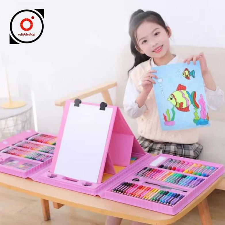 

Crayon Set 208pcs - Alat Menggambar Melukis Anak Banyak Warna - 0201