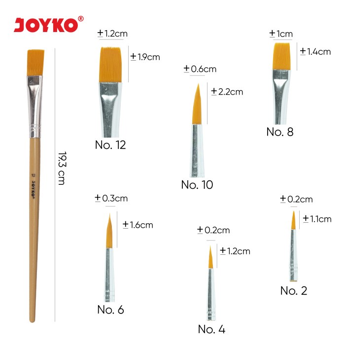 

Brush / Kuas Cat Air / Cat Minyak / Lukis / Acrylic Joyko Br-5