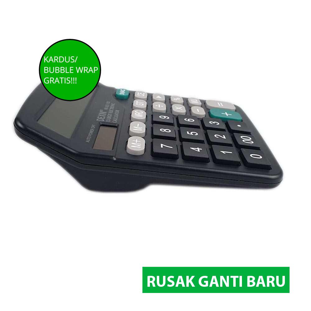 

(BISA COD!!!) DEXIN Kalkulator Elektronik 12 Digit - KK-837-12S