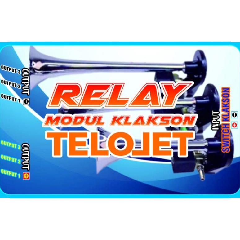 Diskon (Relay)Modul Klakson Telolet Putus 3Corong 12V/24V