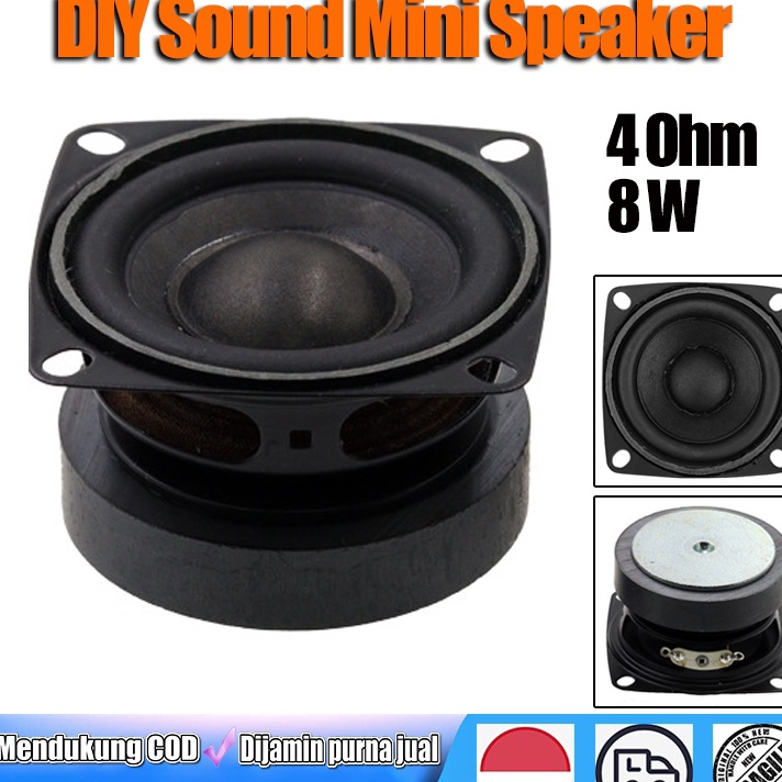 New HIFI Mini Speaker 2 Inch Subwoofer Bass 4 Ohm 8 Wat High Power Mid-woofer Super Low Bass Magnet