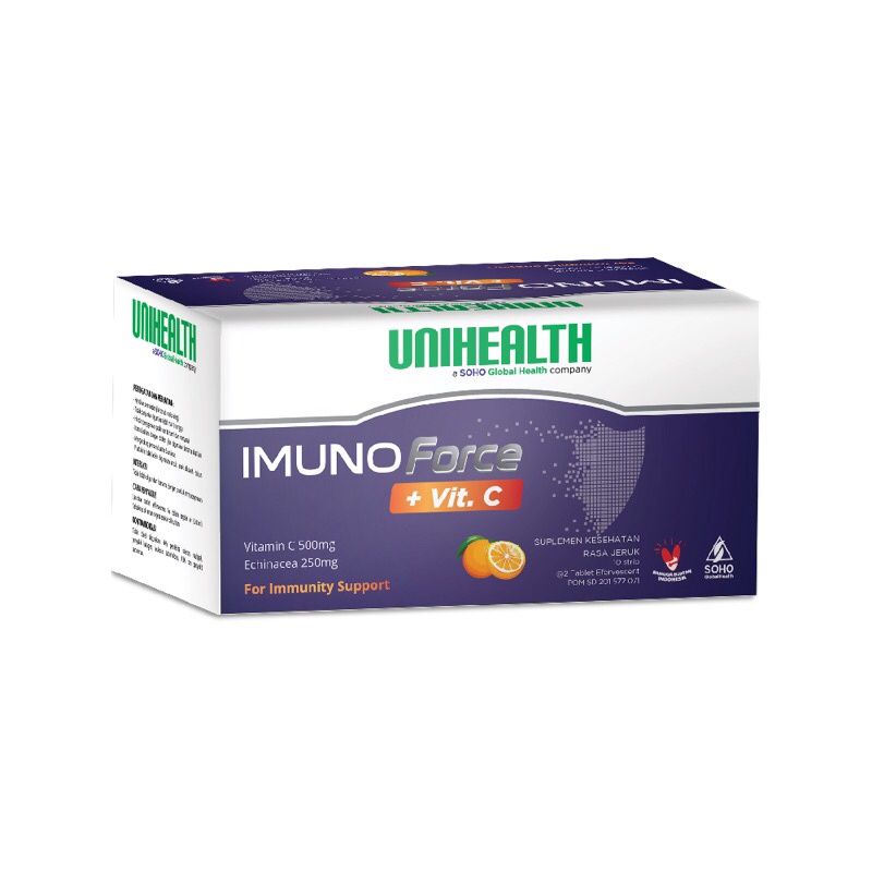 ImunoForce Vit C Efferfecent Unihealth Soho Imuno Force Vitamin C 10 Strip
