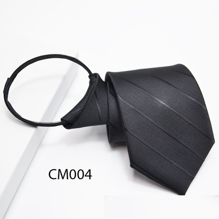 Dasi Pria Resleting Zipper