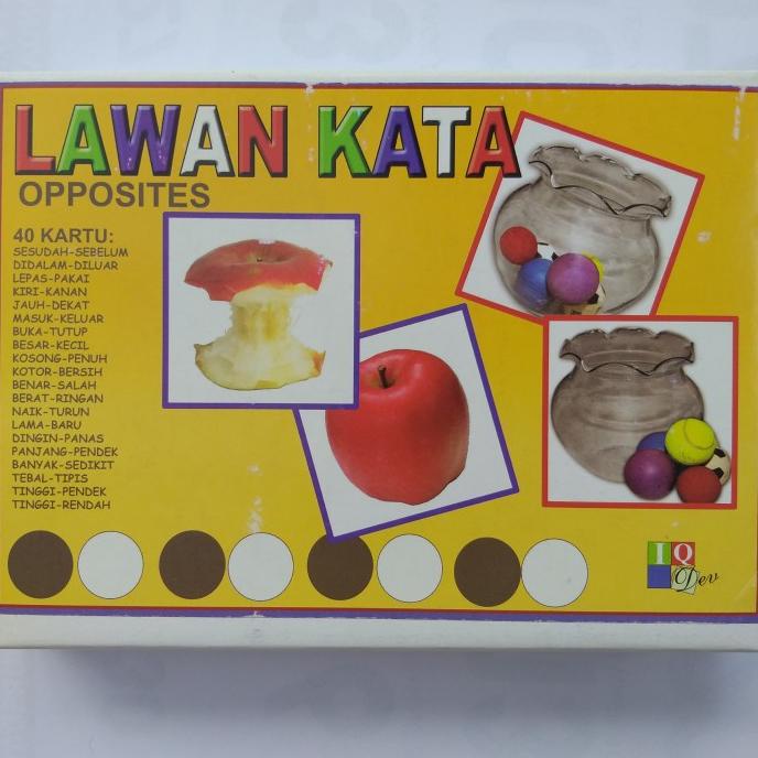 Kartu Wicara Terapi perilaku Autis - Lawan Kata Benda