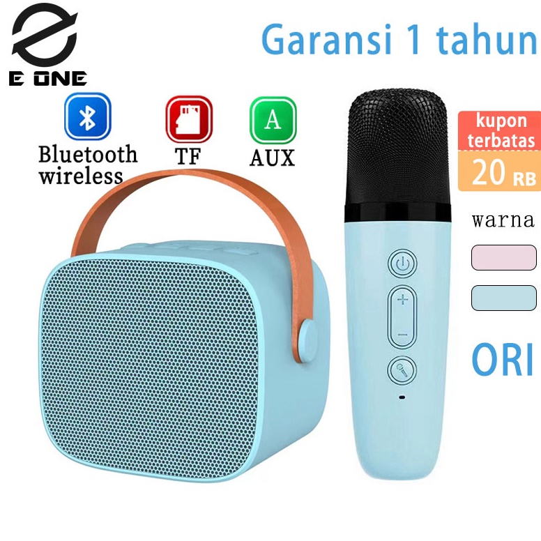 Rekomendasi.. E ONE speaker karaoke bluetooth mini ori full bass portable wireless (Dapat terhubung 