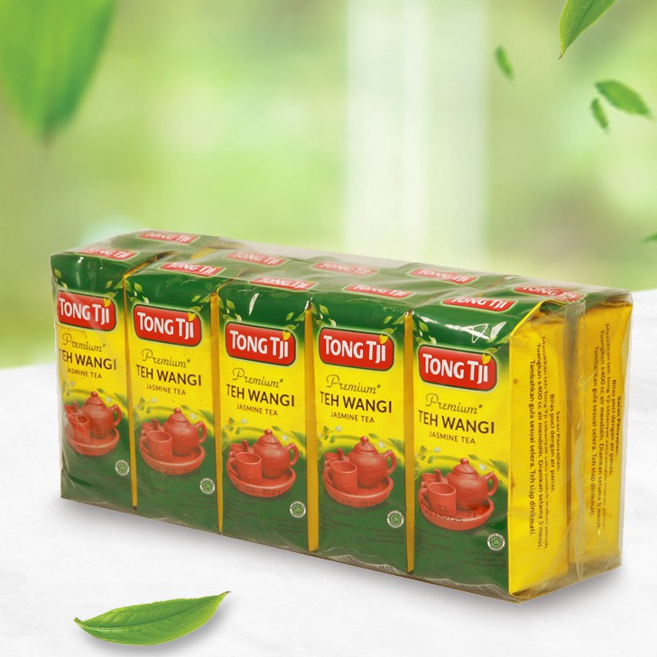 

[KODE PRODUK ZQH8L7150] Tong Tji Premium Jasmine Tea ( Teh Seduh ) Per slop ( 10pack isi 50gram )