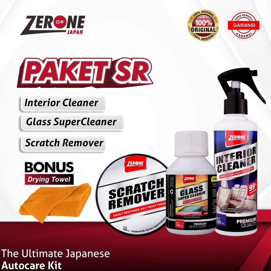 Paling Laris Zerone Japan Paket Lengkap Perawatan Mobil Pembersih Jamur Kaca Interior Eksterior Kend