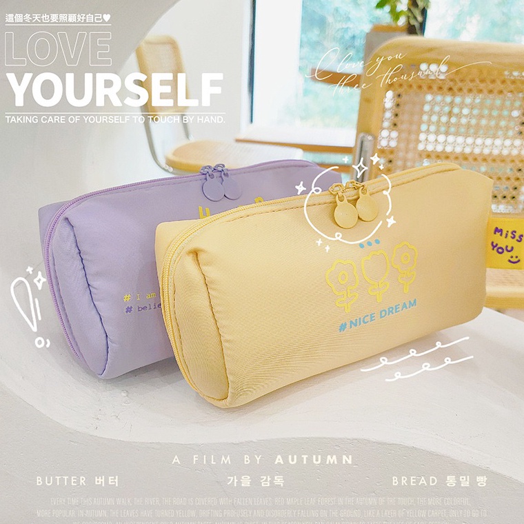 

Paling Dicari.. KENSHO Kotak Pensil Sleting Bahan Satin Velvet Warna Aesthetic Pastel / Pencil Case / Zipper 87
