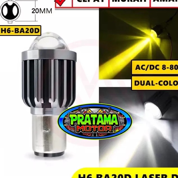 PROMO Lampu Led Depan Bohlam Led Depan BA20D Suzuki Thunder Vespa dll
