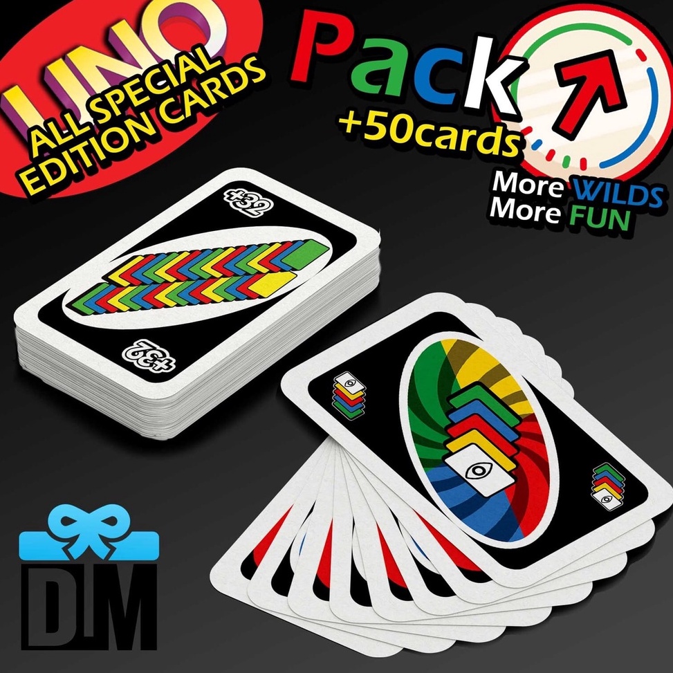 [KODE PRODUK QGBI88183] Kartu Uno ALL Special Edition Pack Semua WILL CARD Cobs +32 +16 Attack Spin 