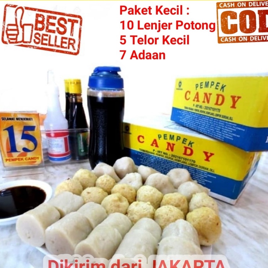 

[KODE PRODUK YRAGG7284] Pempek Candy Palembang Asli Paket Ampera Kecil Empek Empek Mpek mpek