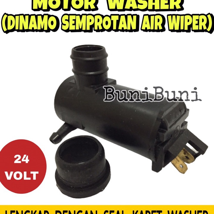 Motor Washer 24V / Dinamo Tabung Air Wiper / Semprotan Air Wiper Mobil Truk PS 100 Colt Diesel 24V