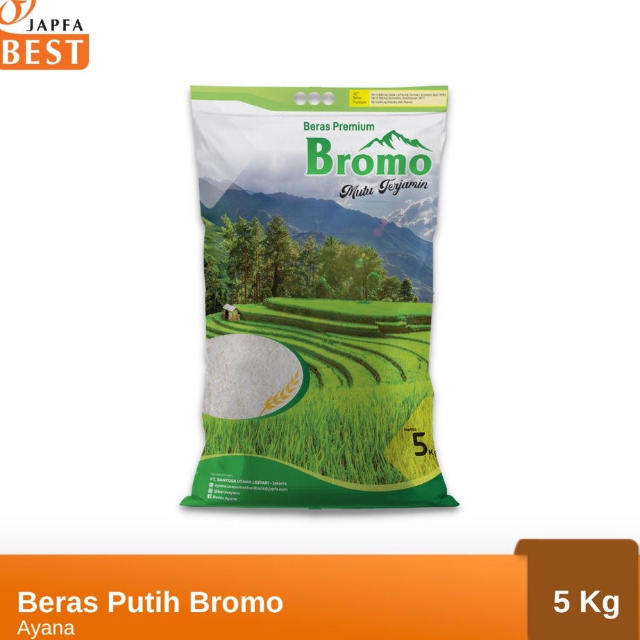 

BKDV8609㊛ Beras Putih Merk Bromo Ayana 5kg ㊍