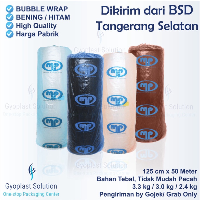 

Bestseller Bubble Wrap Mulia Pack Roll 125 Cm X 50 Meter 2.4 Kg / 3 Kg / 3.3 Kg