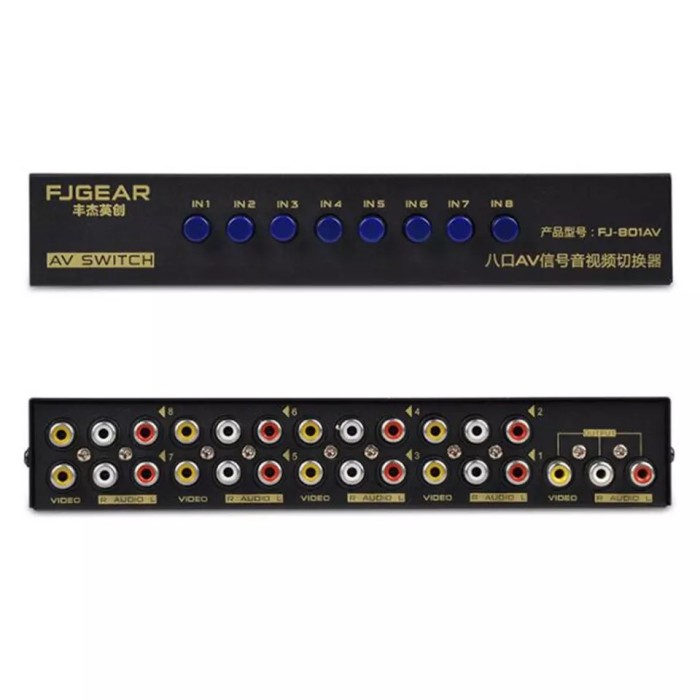Terlaris Av Rca Switch Selector 8 Port