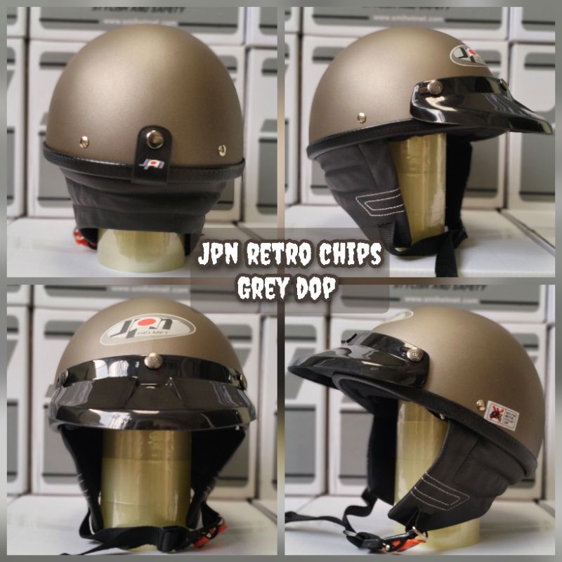 Helm Chip Merek Jpn Abu Grey Dop