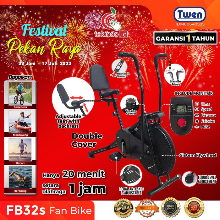 Terlaris Sepeda Statis Twen Orbitrack Fun Bike Fb3 / Platinum Bike Murah