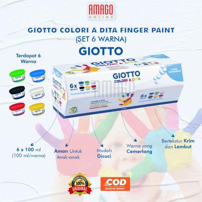 

GIOTTO FINGER PAINT - 6 COLORS - 534100