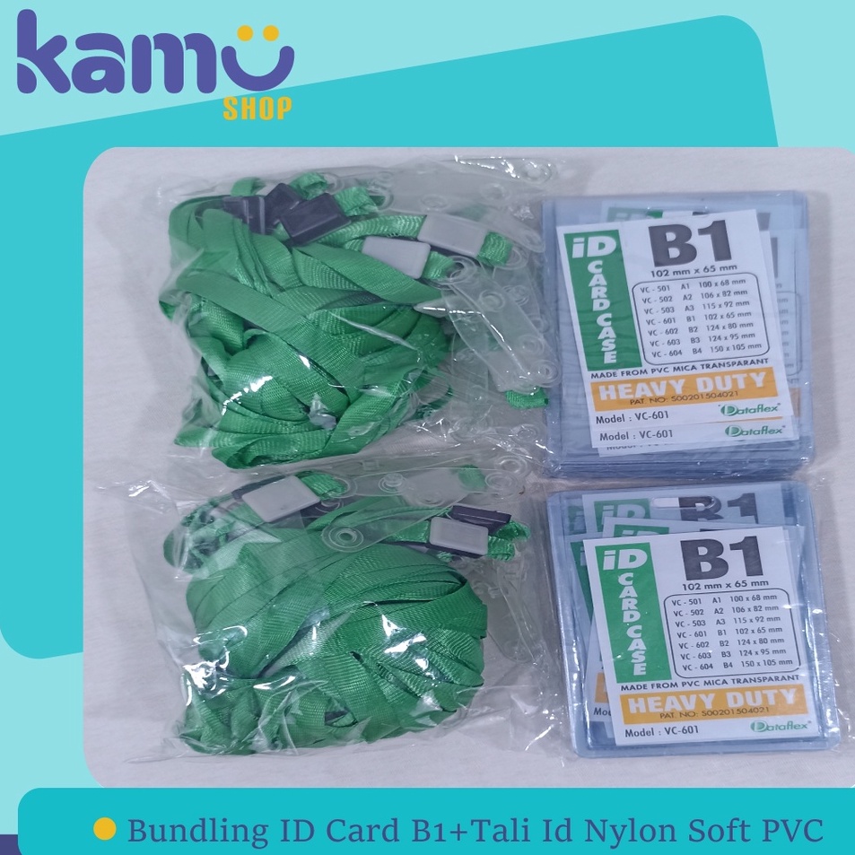 

Bundling 40Pcs ID Card B1 + 40Pcs Tali ID Card Nylon Soft PVC - NYLKSFP lqb