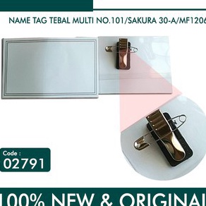 

[ PACK ] Name Tag Multi / Tanda Peserta Peniti Plastik MURAH mds