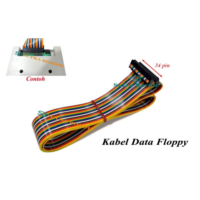 Terlaris Kabel Data Floppy 34Pin Kabel Floppy Usb Disk 34Pin Kabel Data Pelangi