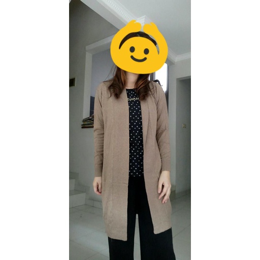 (( BISA COD) CARDIGAN / OUTER RAJUT MUSLIM PANJANG