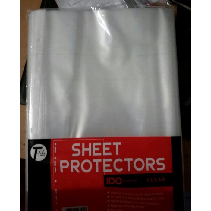 

T-File Sheet Protector F4 / Pp Pocket (100Pc)