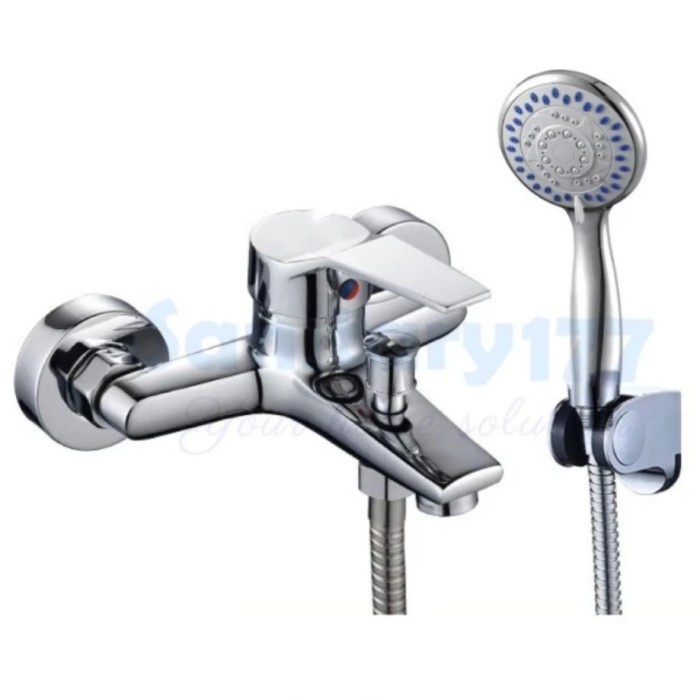 Kran Bath Tub Mixer Set + Hand Shower Model Toto Wasser