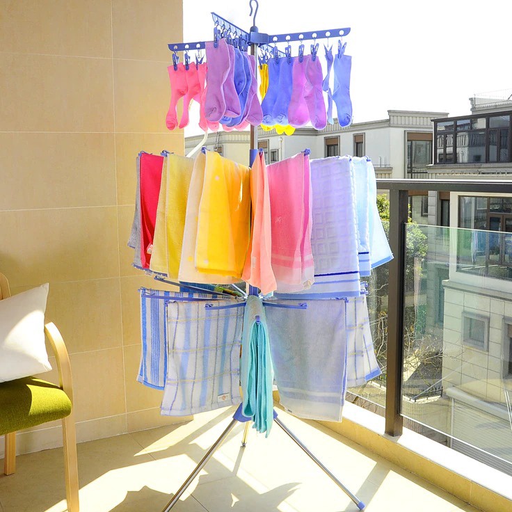 [KODE PRODUK NKH779267] ( OTP ) Jemuran Menara Lipat Jemuran Baju Model Menara Susun 3 TINGKAT