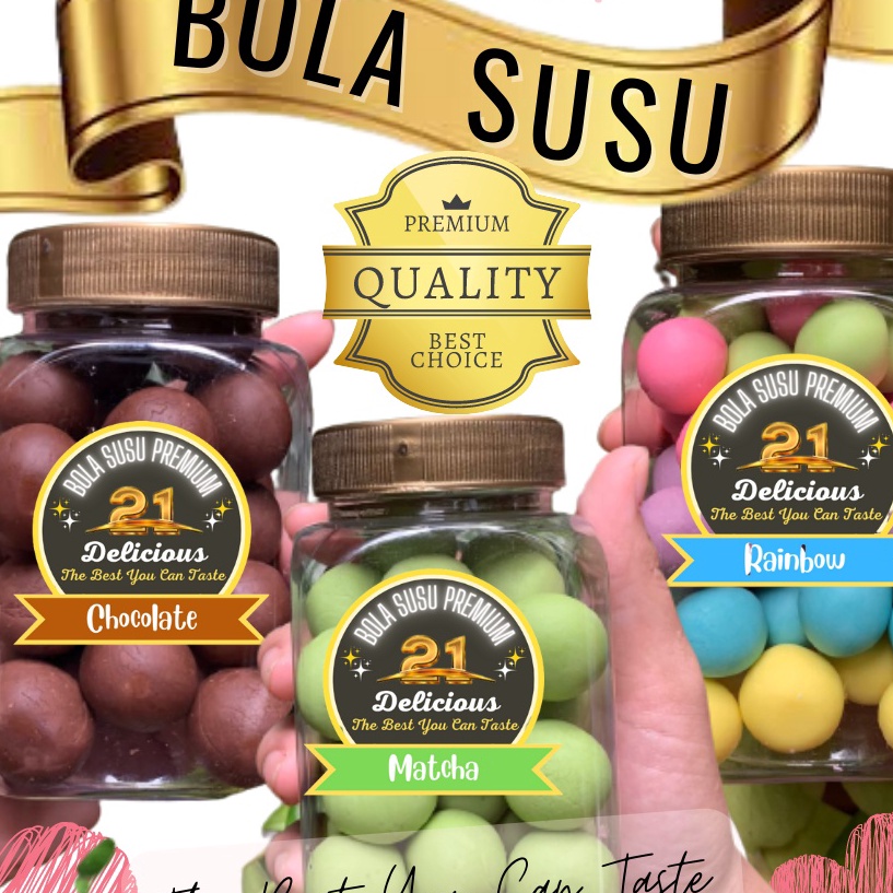 

YCFD4936㊒ Bola Susu Premium | Varian Rasa ( Cokelat, Pelangi/Vanila, Matcha, Taro, Strawberry Milky, Red Velvet ) ㊬