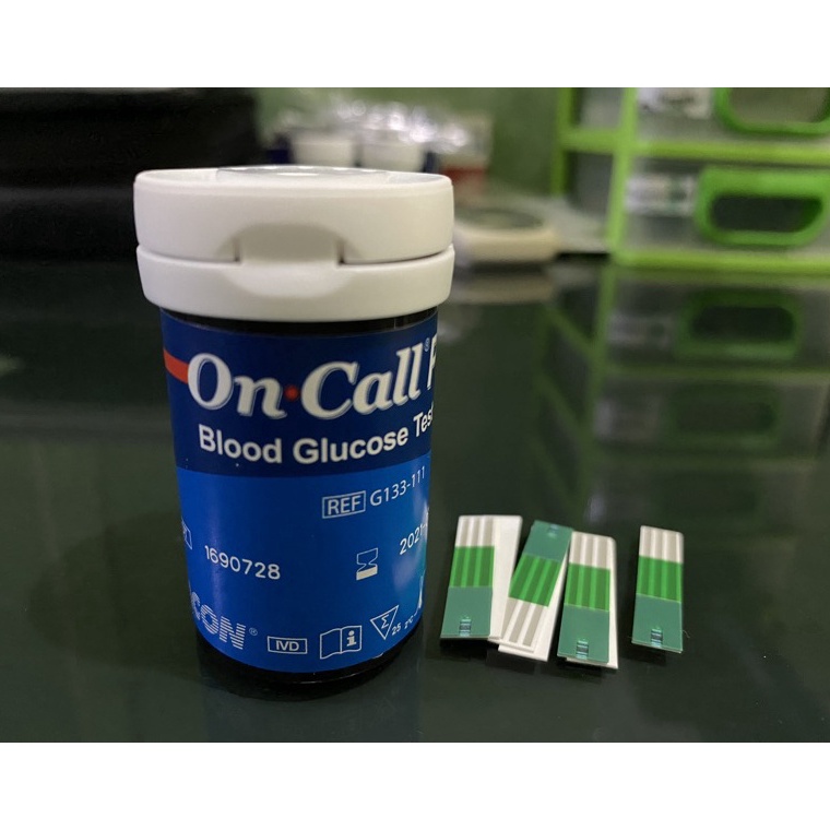 [KODE PRODUK VHTJF5040] Refil Stik / Strip Gula Glucose On Call Plus Oncall Plus Kemasan Botol